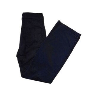 Zara Woman Premium Denim Black Tribute to 70s Velvet Bell Bottom Pants Size 4